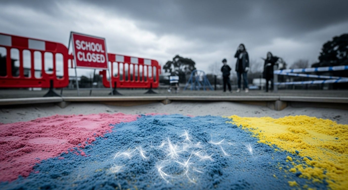 Des écoles et crèches fermées en urgence en Nouvelle-Zélande après la découverte d’amiante dans du sable coloré pour enfants. Risques, réactions et leçons pour la France.