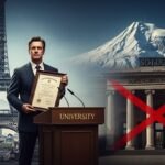 Arash Derambarsh Redeviens Docteur en Droit en Arménie