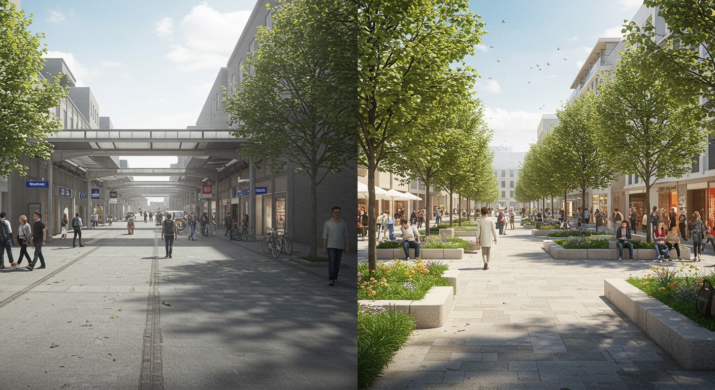 Découvrez comment Argenteuil revitalise les abords de sa gare avec un nouveau parvis piéton, commerces et verdure. Un projet ambitieux pour redonner vie au quartier dès 2026.