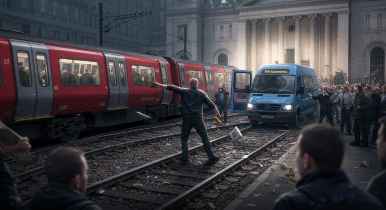 Attaque au Couteau dans Train Anglais: Colère Publique