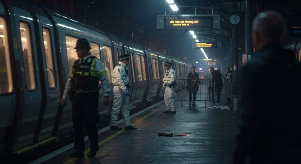 Attaque au Couteau dans un Train Anglais : Choc Total