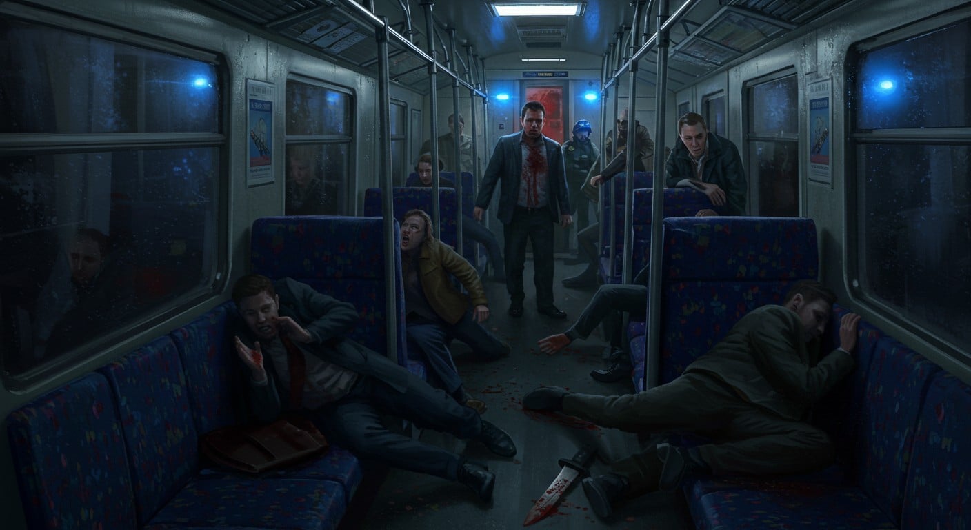 Découvrez le récit détaillé minute par minute de l'attaque au couteau dans un train Doncaster-Londres : 10 blessés, chaos total et intervention policière. Que s'est-il vraiment passé ?