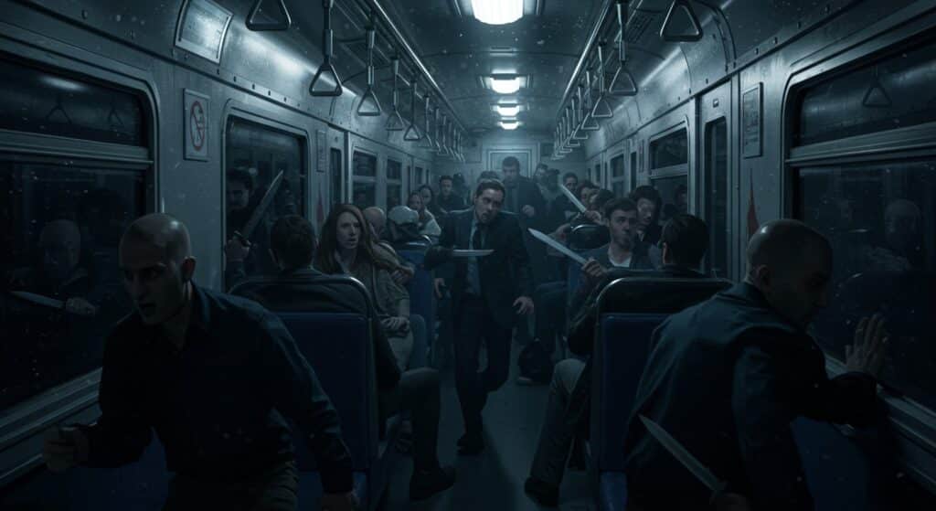 Attaque au Couteau dans un Train pour Londres