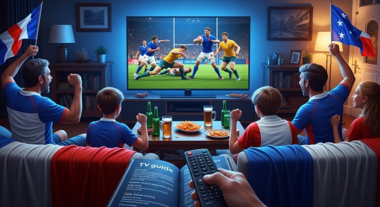Audiences TV : Rugby Triomphe sur TF1, Nagui et Courbet en Baisse