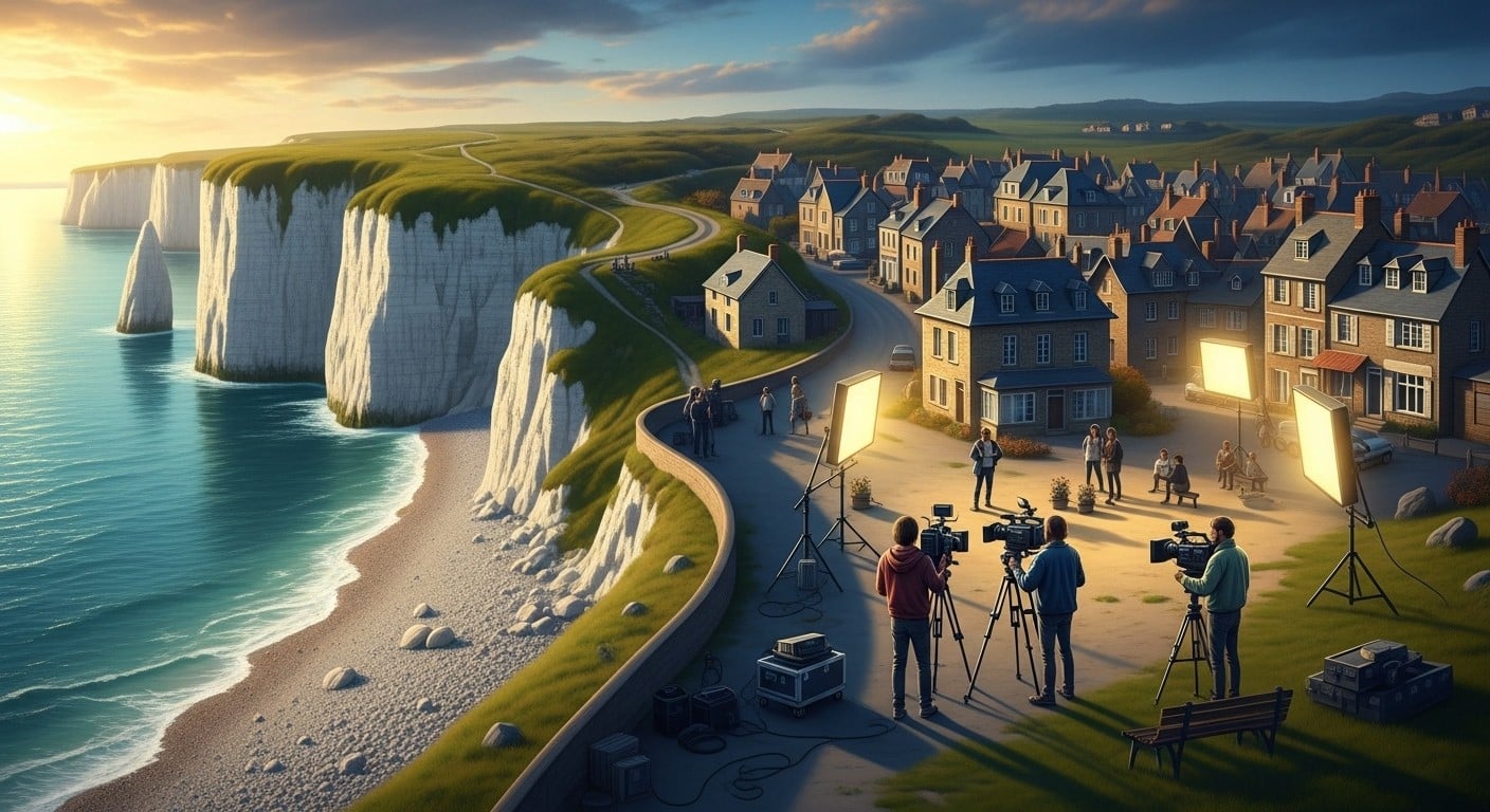 Découvrez pourquoi Ault, perle picarde aux falaises envoûtantes, attire sans relâche réalisateurs et photographes. Une mini-série récente booste son tourisme !