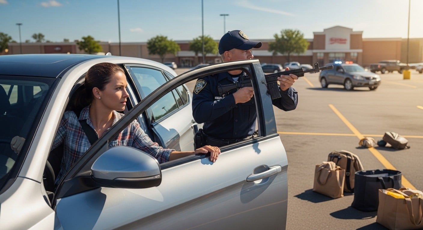 Découvrez comment une conductrice a spontanément embarqué un policier pour traquer des voleurs en fuite aux USA. Une histoire vraie de courage citoyen qui inspire !