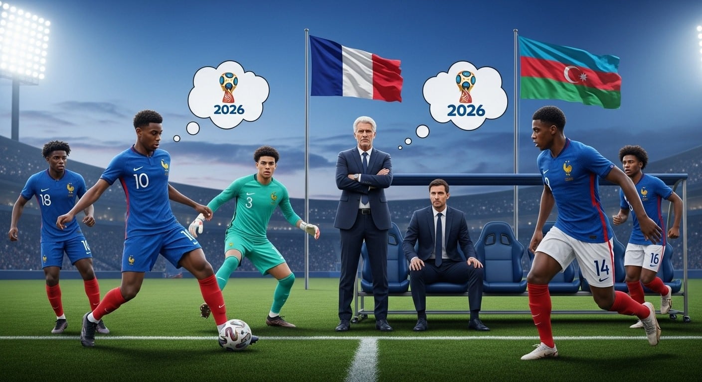 Découvrez pourquoi Azerbaïdjan-France n'est pas anodin pour Akliouche, Chevalier, Gusto et les Bleus. Deschamps teste son turnover pour le Mondial 2026. Analyse exclusive.