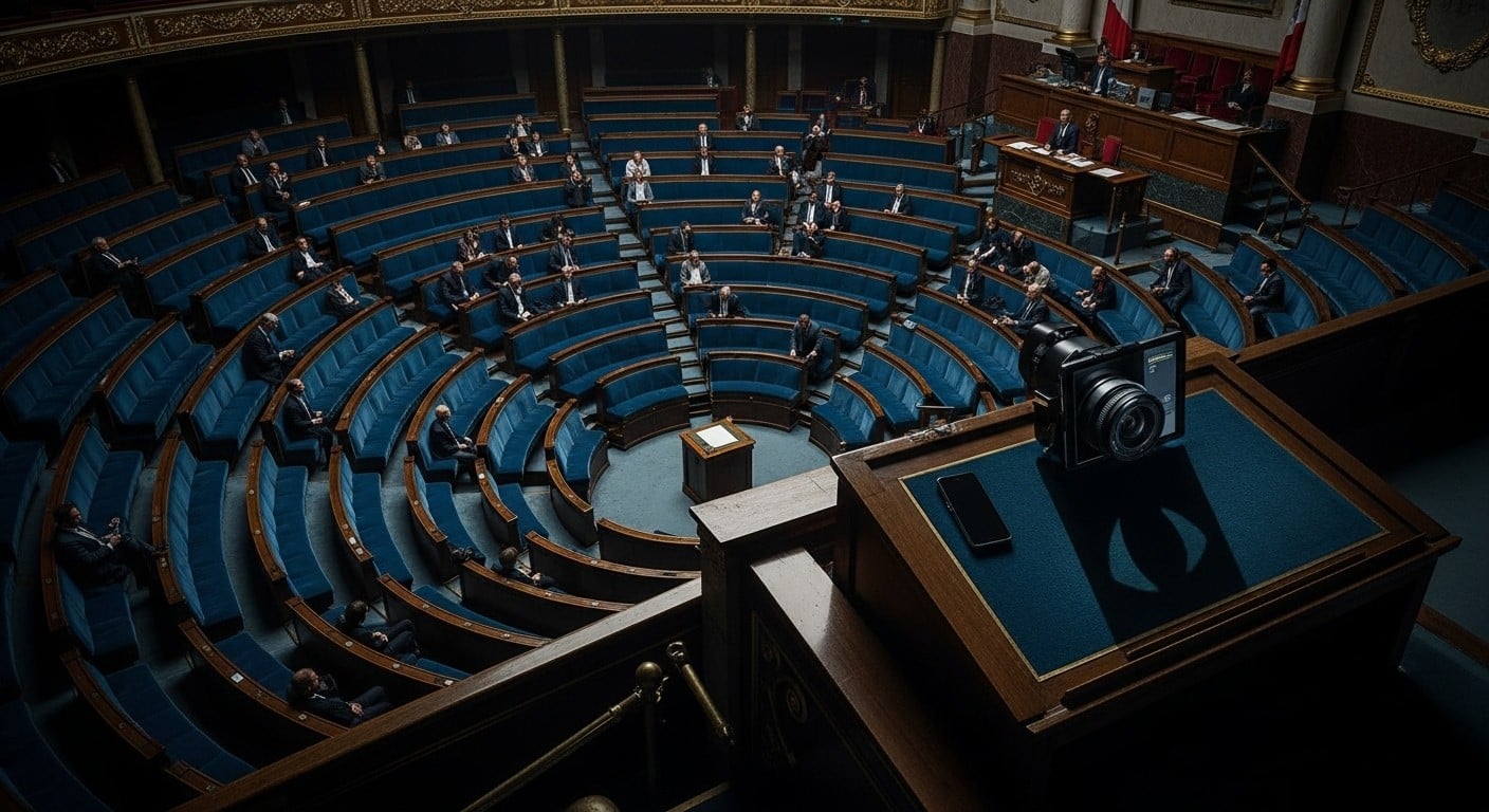 Yaël Braun-Pivet demande aux députés d’arrêter les photos de bancs vides et les clichés volés. Derrière cette mise en garde, une guerre d’images qui révèle les tensions extrêmes de la vie parlementaire française.