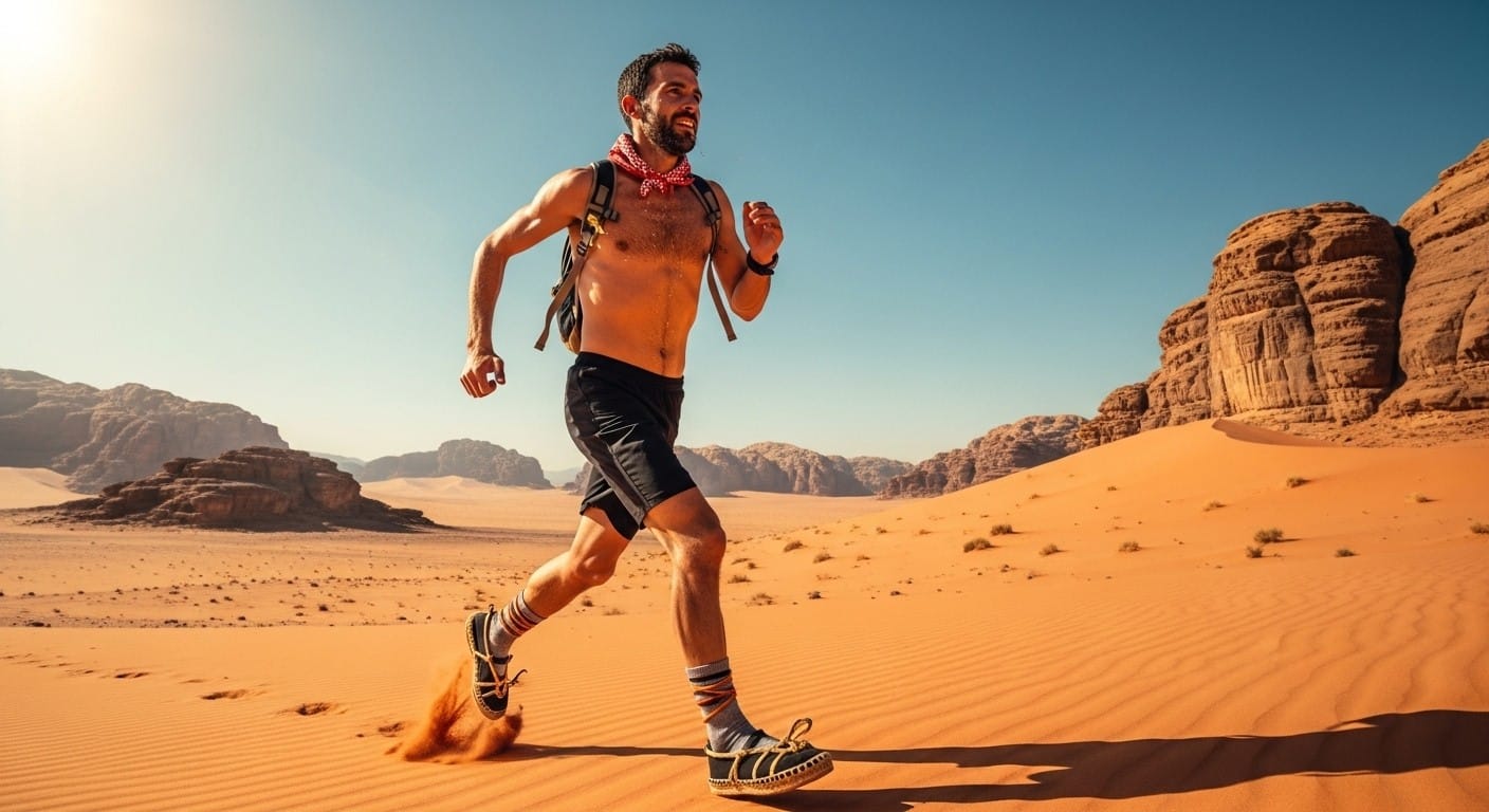 Découvrez comment un Basque triomphe du Marathon des Sables en Jordanie avec des espadrilles traditionnelles. Un exploit fou en 10h20 ! Fatigant sans amorti, mais victorieux. Lisez l'histoire complète.
