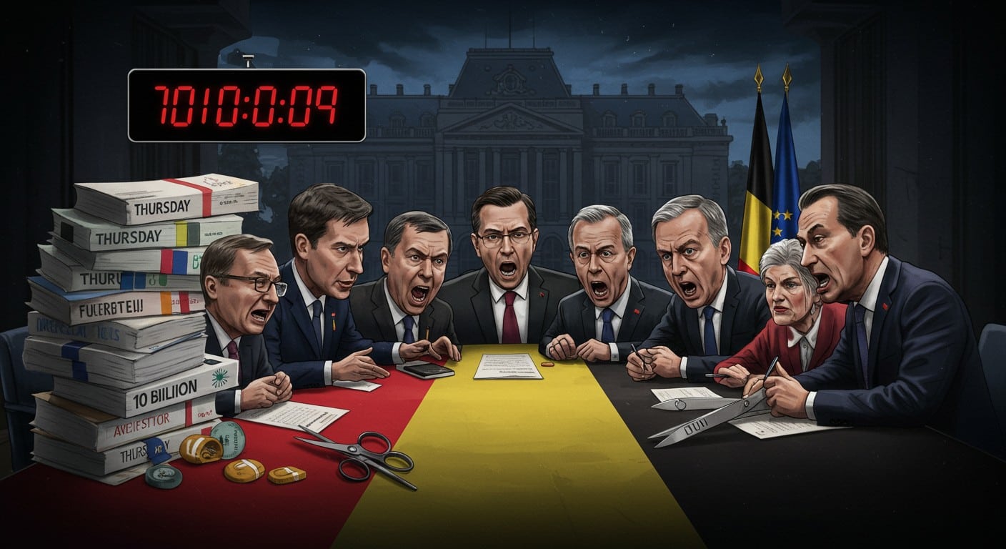 La Belgique sous pression : le gouvernement doit dénicher 10 milliards d'euros d'économies d'ici jeudi. Démission possible ? Décryptez les enjeux budgétaires et les mesures controversées.