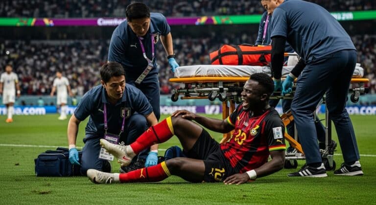 Blessure Abu Francis: Cheville Brisée avec Ghana