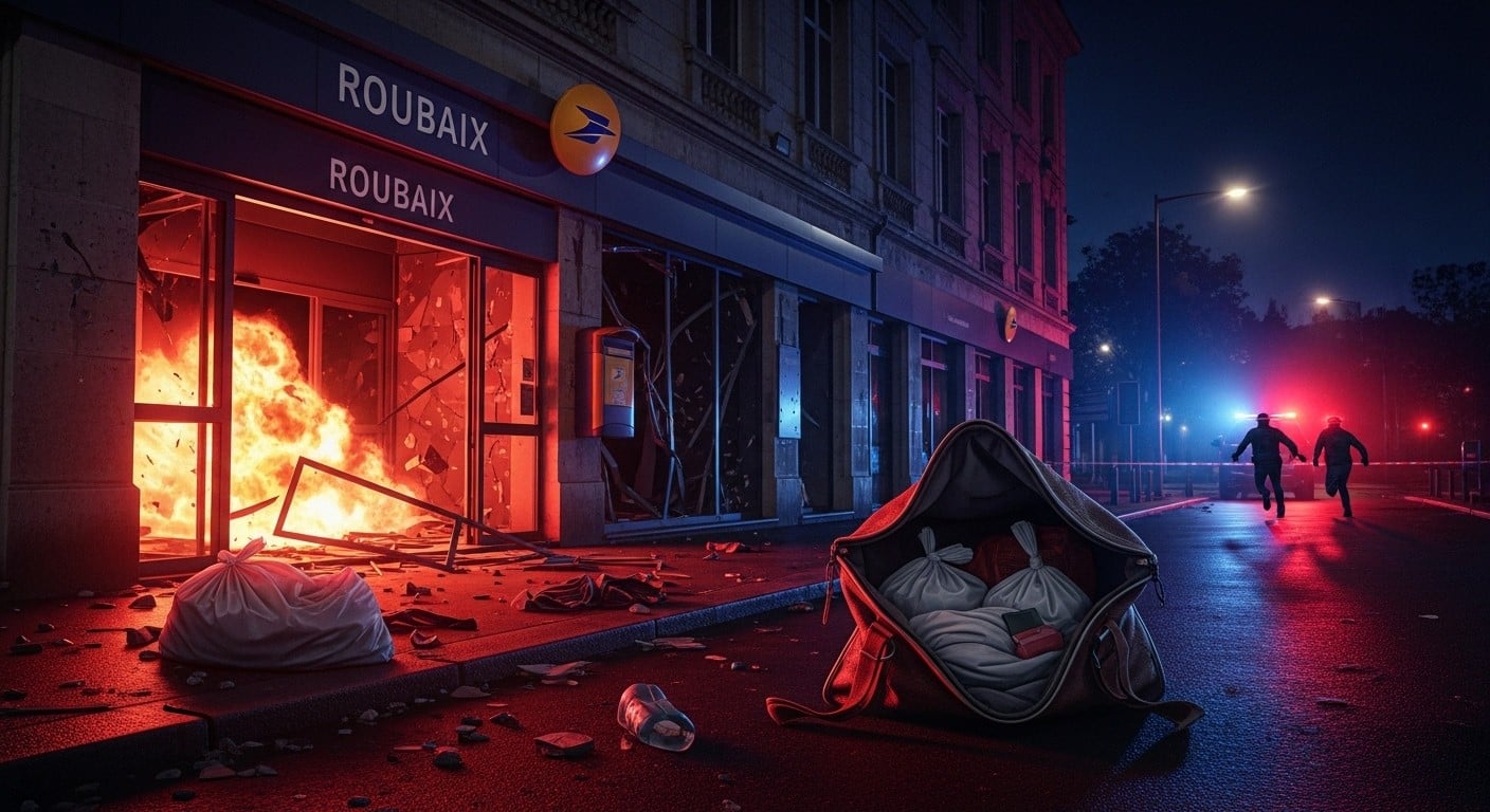 Découvrez le braquage explosif d'un distributeur à Roubaix qui tourne au fiasco : les voleurs repartent avec un sac rempli de sacs vides. Deux interpellations rapides. L'histoire complète d'un hold-up malchanceux.
