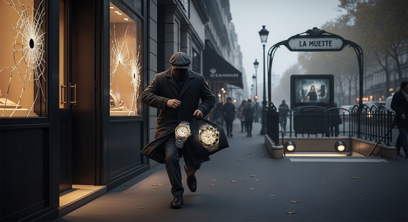 Un braqueur armé d’un couteau dérobe cinq Rolex dans une bijouterie chic de Passy et s’échappe en métro. Enquête, contexte et sécurité à Paris.