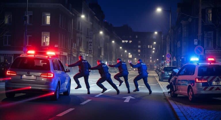 Bruxelles : Chauffard Interdit Fonçant sur Policiers