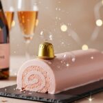 Bûche de Noël au Champagne Rosé : La Folie Gourmande de Troyes