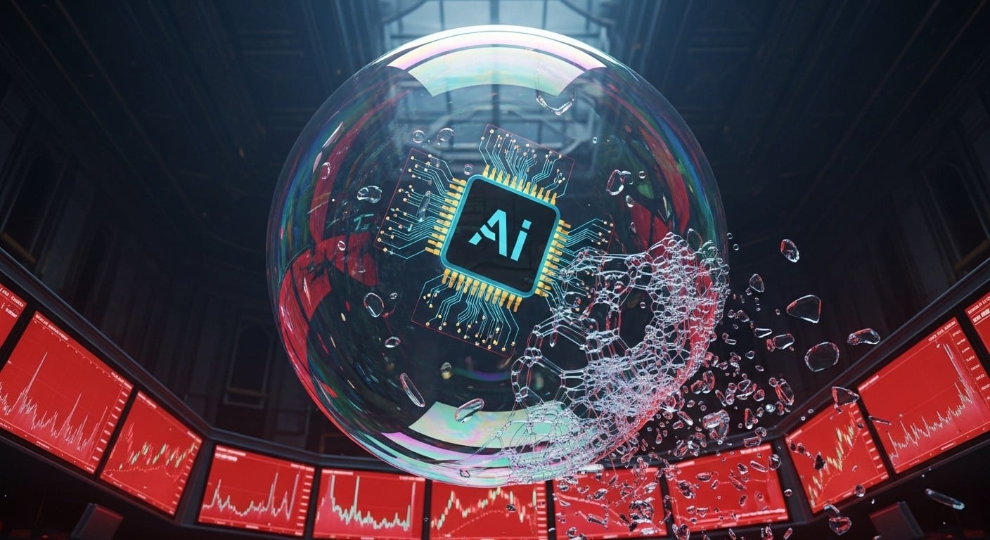 Les actions IA s’effondrent malgré les super-résultats de Nvidia. Les investisseurs craignent une bulle spéculative. Analyse complète d’un retournement brutal qui secoue la planète finance.