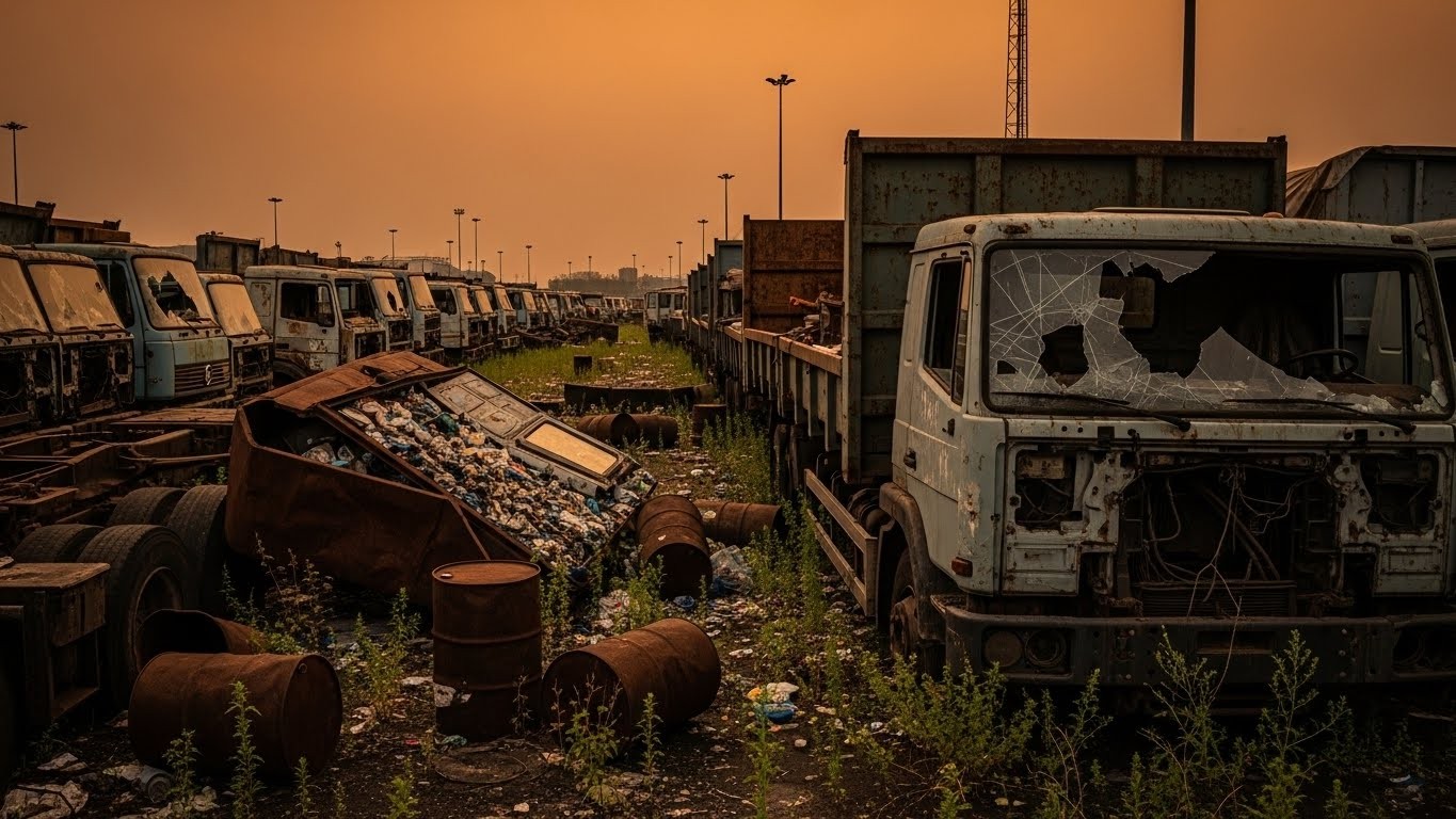 Dépotoirs à ciel ouvert, dangers pour l’environnement et la circulation : les camions abandonnés pullulent dans les zones industrielles d’Île-de-France. Découvrez l’ampleur du phénomène et pourquoi ça traîne autant à être réglé.