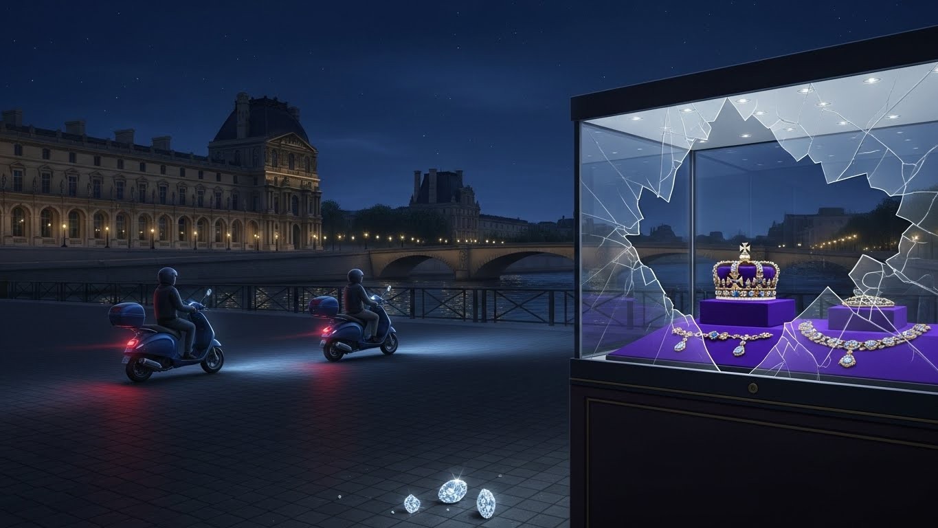 Près d’un mois après le vol spectaculaire de bijoux au Louvre, les quatre exécutants sont arrêtés… mais les pièces valent 88 millions d’euros restent introuvables. Qui sont les vrais commanditaires ? Enquête exclusive.