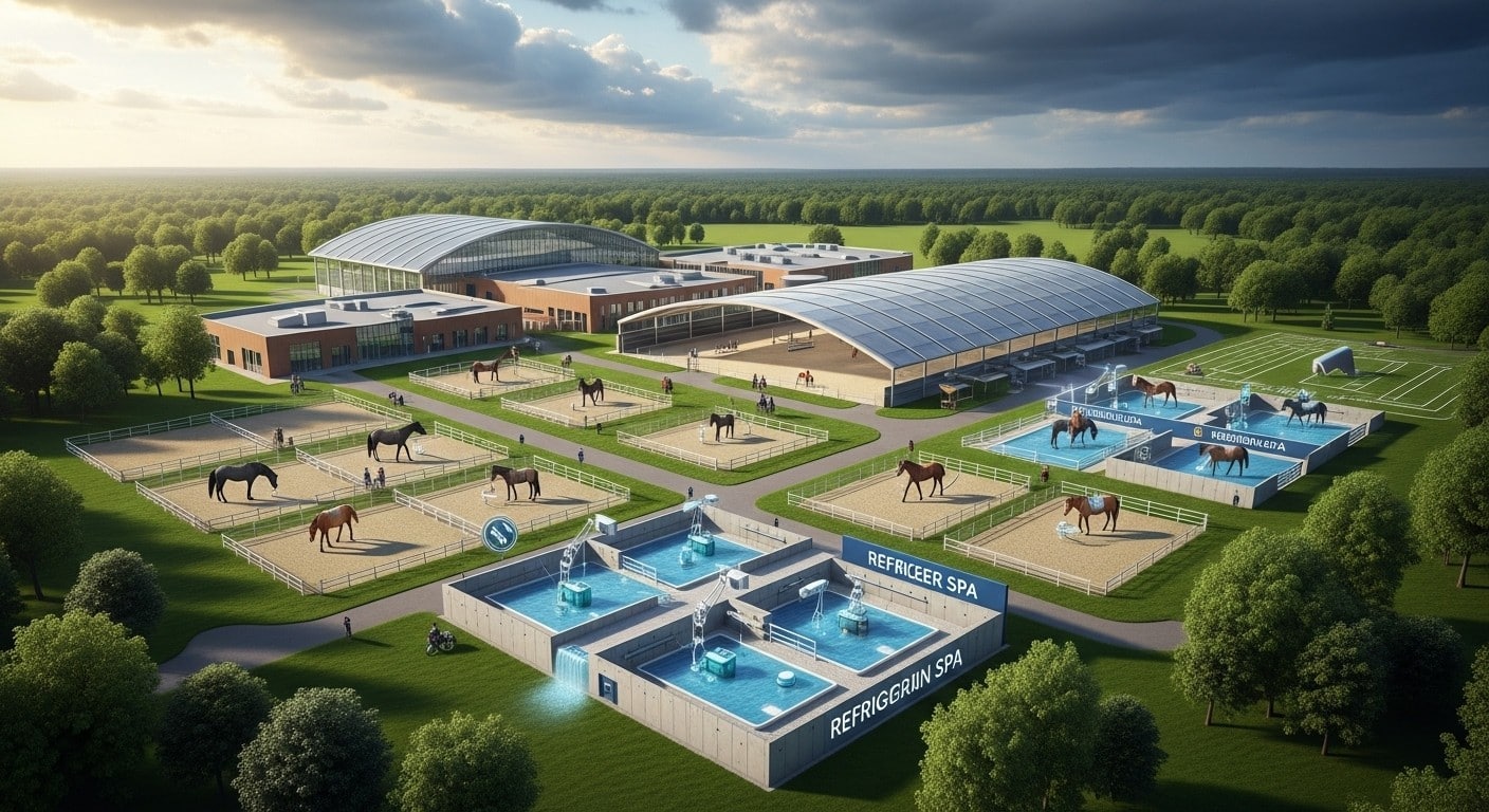 Découvrez le centre unique au monde pour rééduquer les chevaux de course à Maisons-Laffitte. Un projet ambitieux freiné par un obstacle technique. Ouverture repoussée à 2026 !