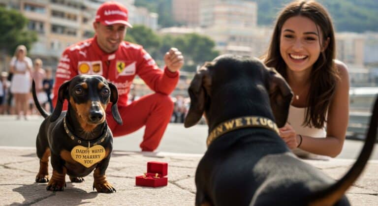 Charles Leclerc Fiancé : Demande Originale avec Chien