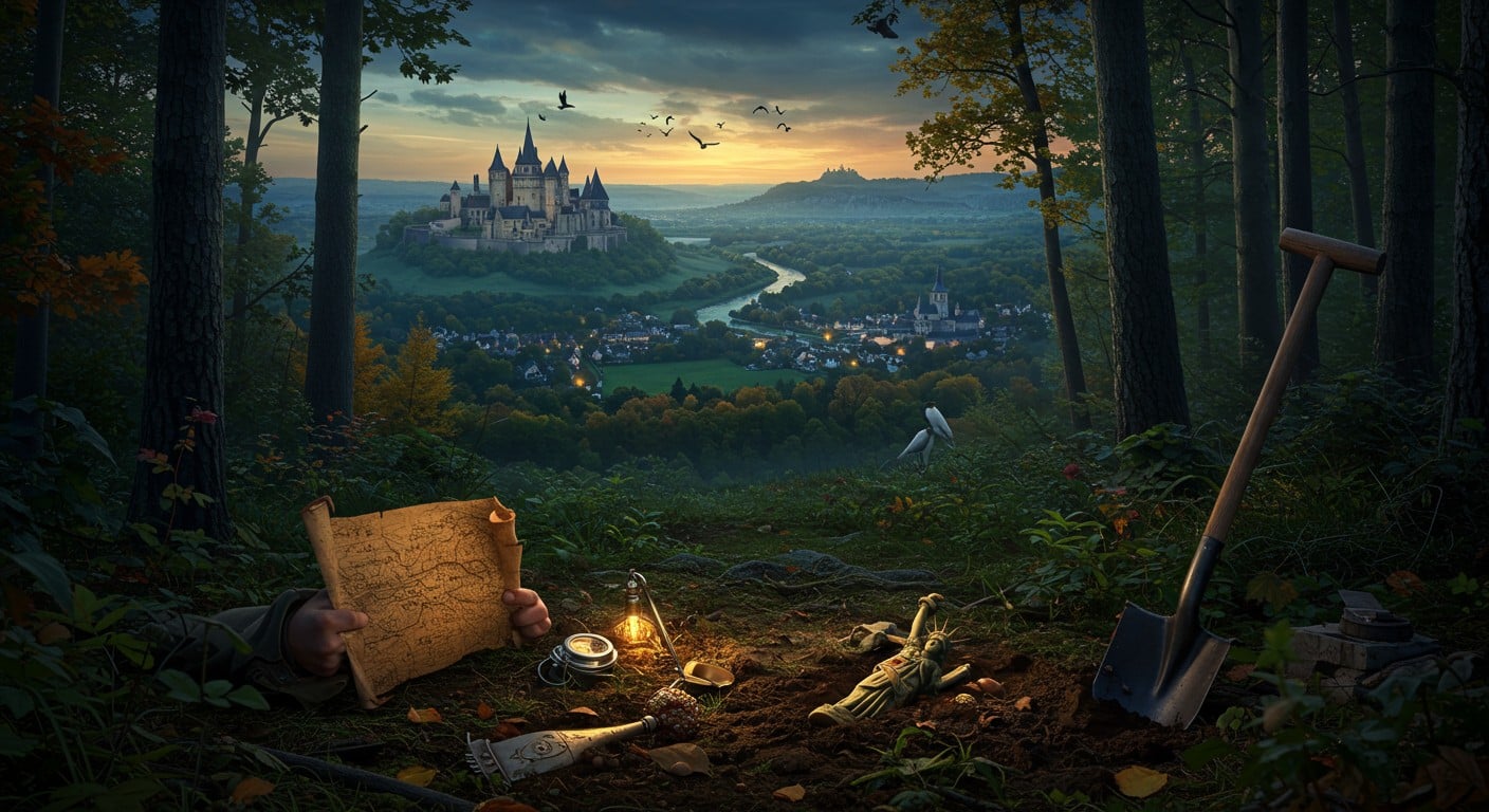 Plongez dans une chasse au trésor unique aux Yvelines ! Un habitant enterre une statuette et lance des énigmes pour révéler les trésors du département. Mystère et aventure vous attendent...