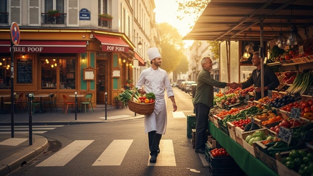 Chef Parisien Sourcé Local à 5 Min à Pied