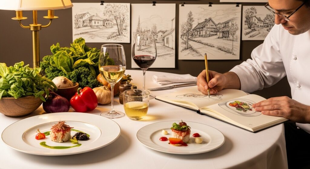 Chefs Artistes : Du Crayon à l’Assiette Gourmande