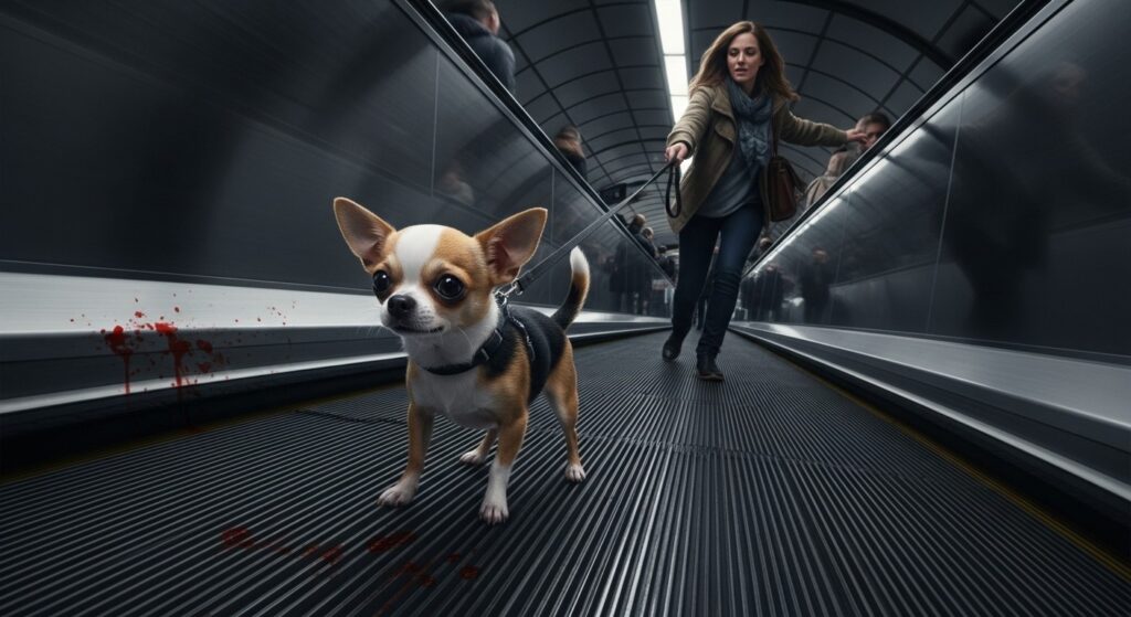 Chihuahua Amputé par Escalator à Lyon