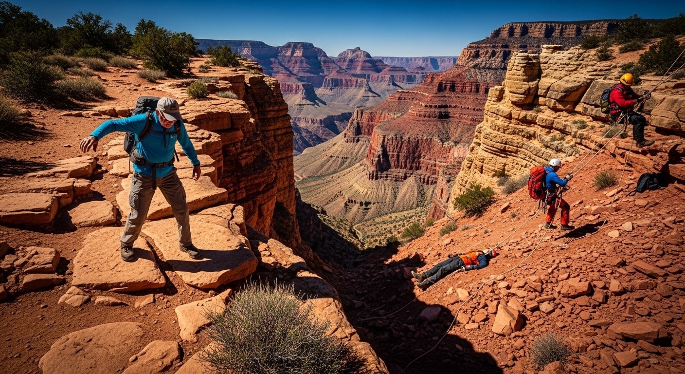 Découvrez le drame d'un homme de 65 ans mort après une chute de 40m dans le Grand Canyon. Analyse des faits, dangers du site et conseils sécurité pour éviter les accidents.