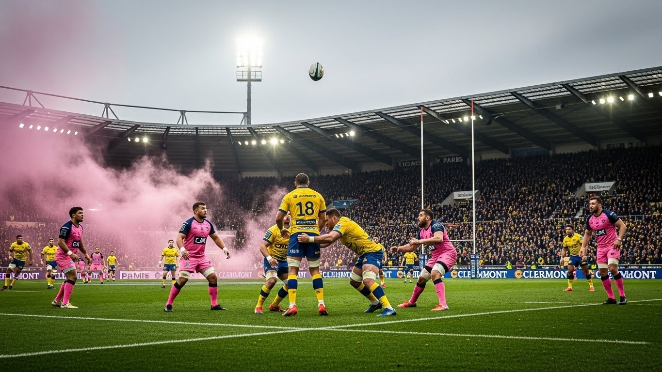 Découvrez l'heure exacte et la chaîne pour suivre Clermont - Stade Français ce samedi en Top 14. Analyse complète, enjeux, formes du moment et clés du match à ne pas rater !