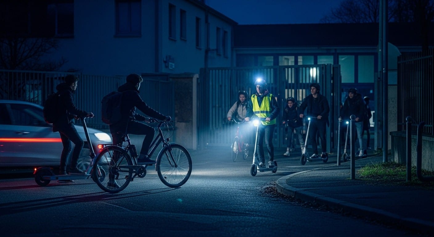 À la nuit tombée, les collégiens en vélo ou trottinette sont quasi invisibles. Dans le Val-de-Marne, associations et police lancent une vaste opération de sensibilisation. Découvrez comment on veut sauver nos ados de la route.