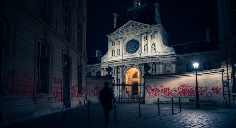 Colloque Palestine Annulé : Tags et Enquête au Collège de France