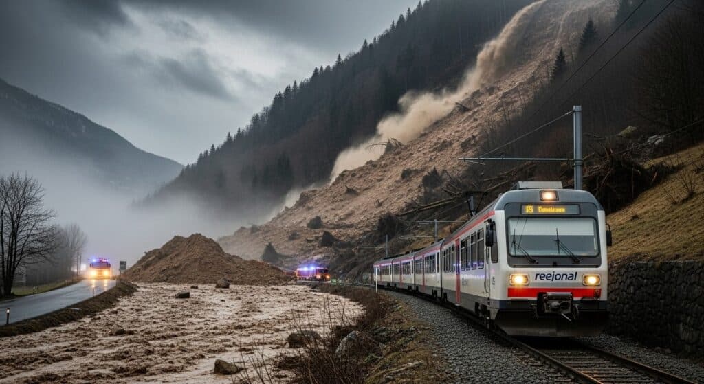 Coulée de Boue en Savoie : Trains et Routes Bloqués
