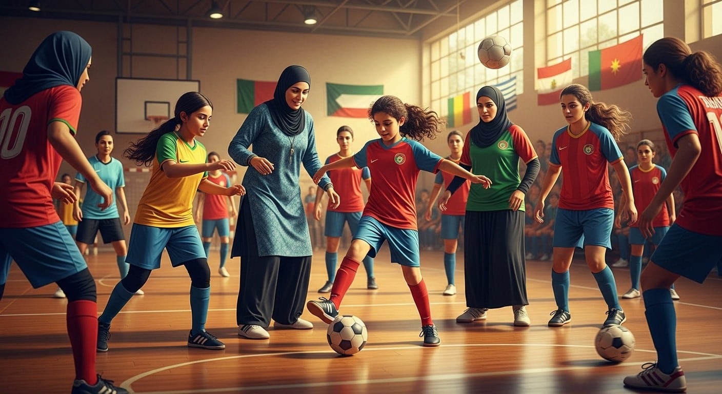 Découvrez la première Coupe des nations féminine à Vernon (Eure) : 90 mamans et filles s’affrontent sur le terrain de futsal pour créer du lien. Un événement touchant qui prouve que le football féminin dépasse largement le sport !