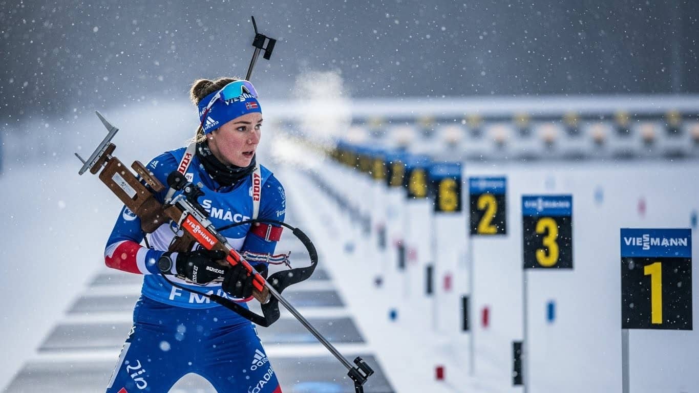 Découvrez le programme complet de la Coupe du monde de biathlon à Östersund dès ce samedi 29 novembre 2025. Horaires des courses, relais, sprints, et où regarder en direct sur la télévision française.