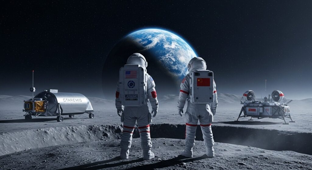 Course à la Lune : La Chine Va-t-elle Battre les USA en 2028 ?