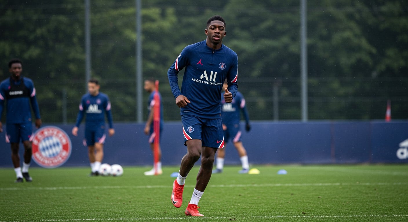 Ousmane Dembélé a repris l'entraînement malgré des douleurs à la cuisse. Sera-t-il prêt pour le choc en Ligue des Champions face au Bayern ? Décryptage complet et perspectives.