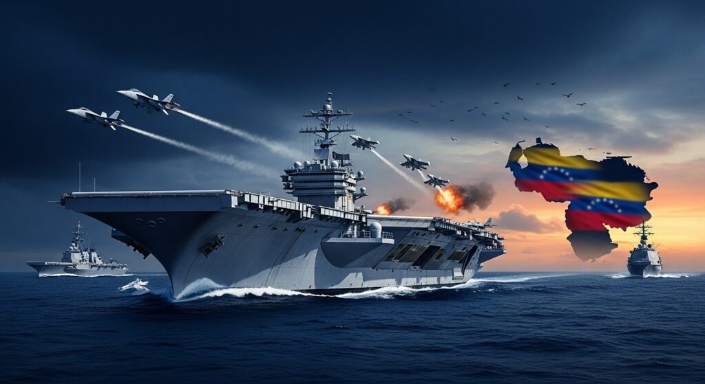 Déploiement USS Gerald Ford Caraïbes Menace Venezuela