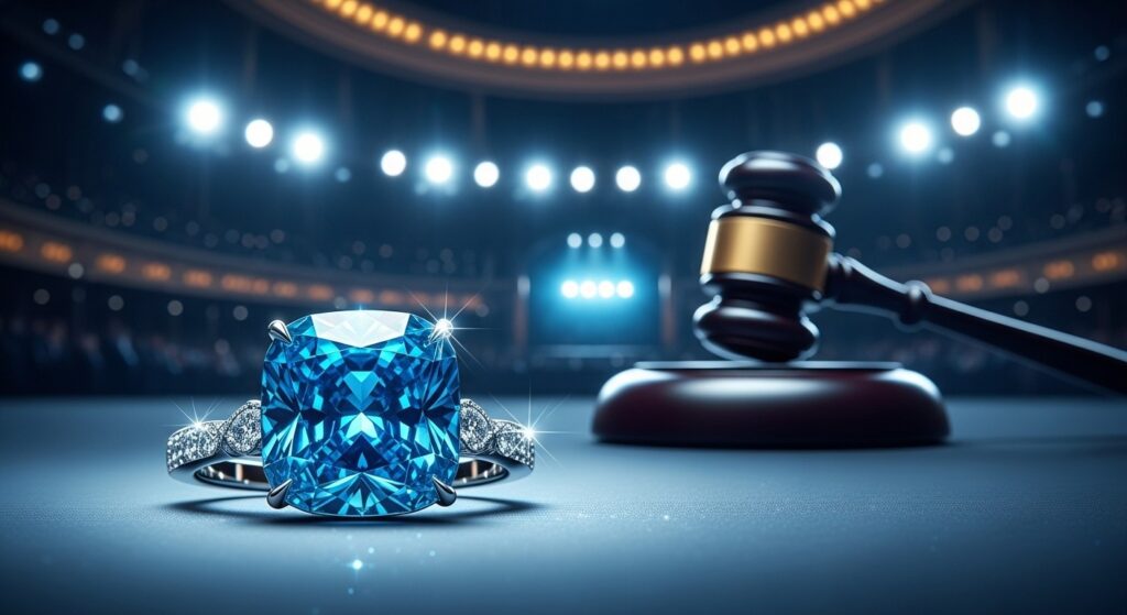 Diamant Mellon Blue Vendu 22M€ aux Enchères