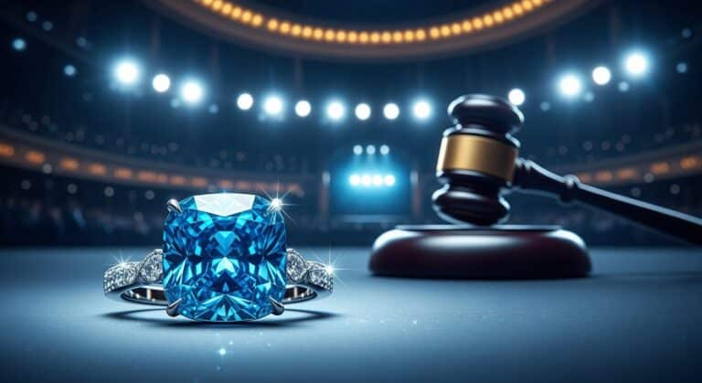 Diamant Mellon Blue Vendu 22M€ aux Enchères