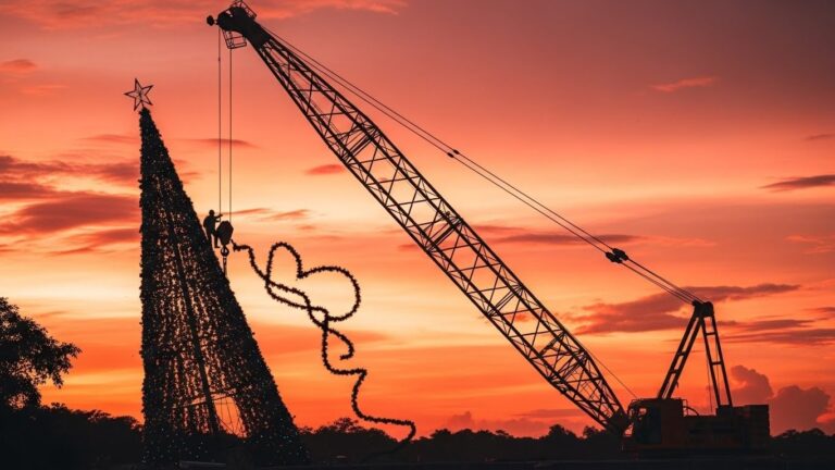 Drame à Manaus : Mort d’un Ouvrier lors du Montage d’un Sapin Géant