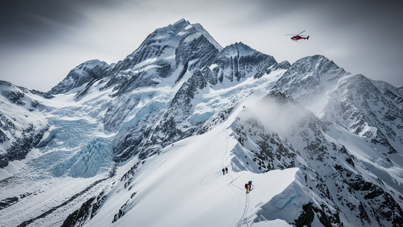 Deux alpinistes encordés chutent mortellement sur l’Aoraki, le toit de Nouvelle-Zélande. Retour sur ce tragique accident qui rappelle pourquoi cette montagne fascine autant qu’elle terrifie.