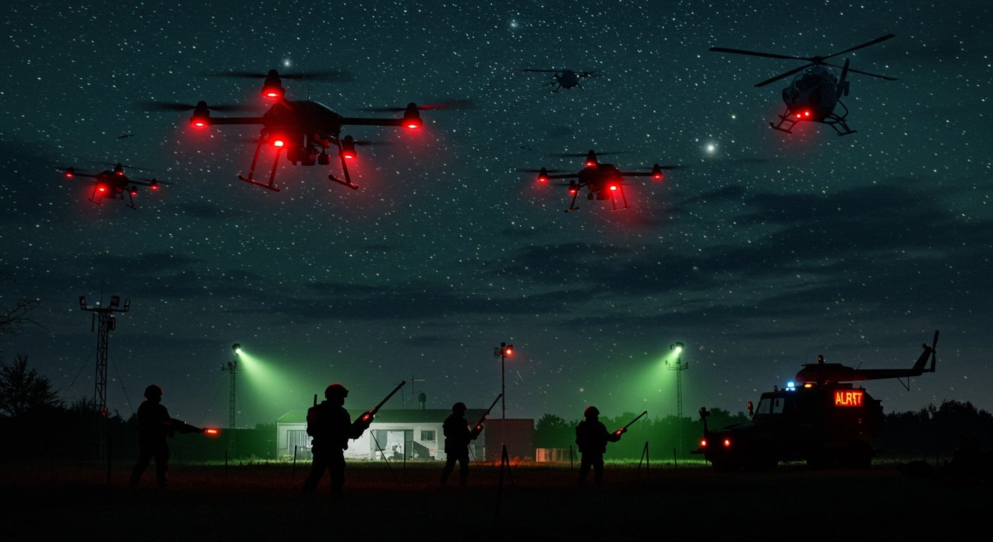 Découvrez les nouveaux survols de drones au-dessus de bases belges, l'enquête en cours et les enjeux pour la sécurité européenne. Une menace grandissante ?