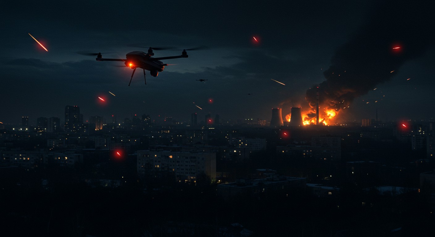 Découvrez comment l'Ukraine a plongé des banlieues de Moscou dans le noir avec 98 drones, ciblant l'énergie russe. Une escalade qui promet des hivers sombres des deux côtés.