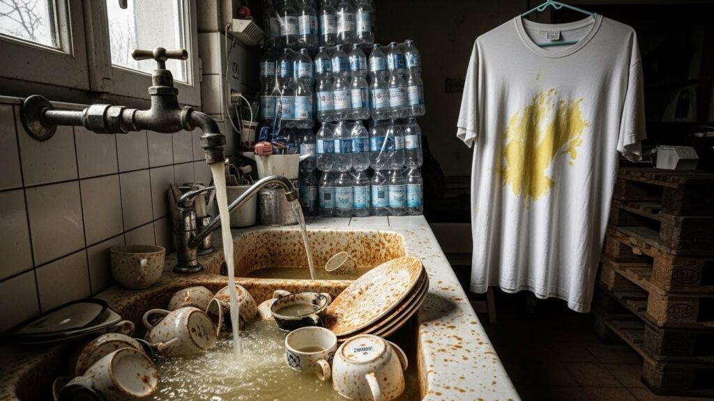 Eau du Robinet Jaune et Rouillée près de Verdun : Le Calvaire Oublié