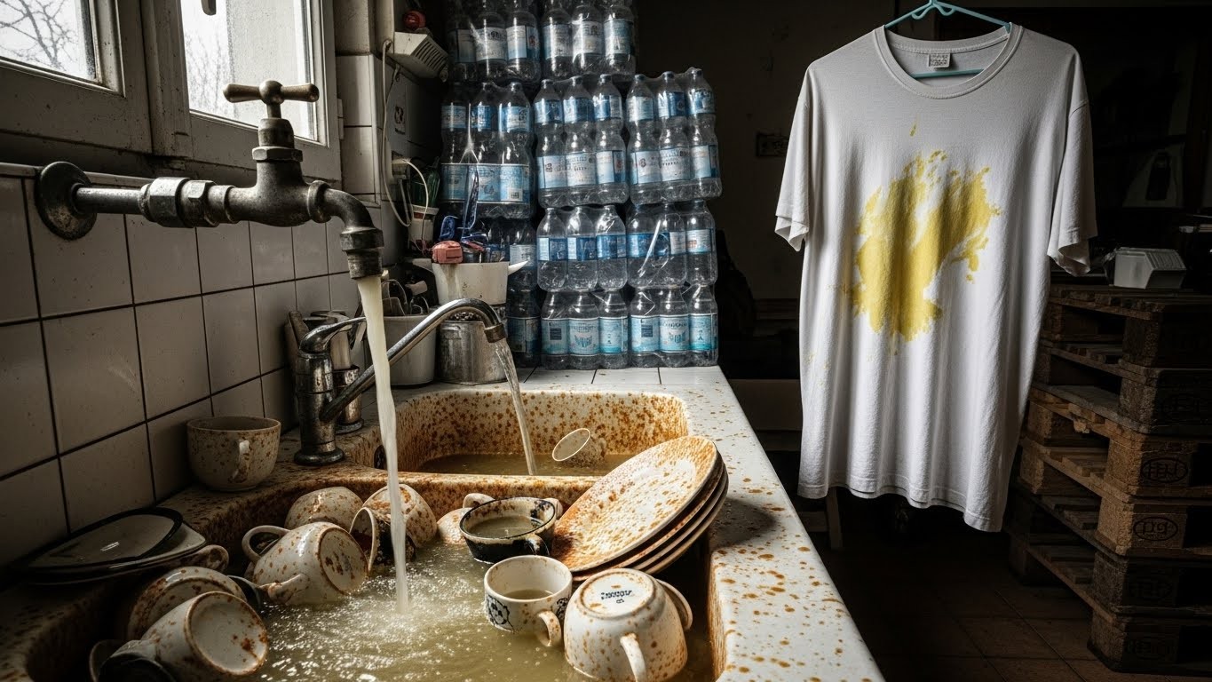 Découvrez le quotidien invivable de cinq familles près de Verdun : linge jauni, vaisselle rouillée, problèmes de santé... Une eau du robinet impropre depuis 25 ans. Les travaux arrivent-ils enfin ?