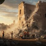 Effondrement Tour Médiévale Rome : Ouvrier Coincé