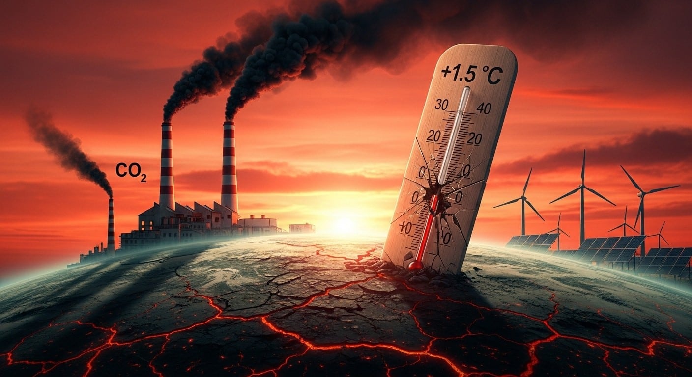 Découvrez pourquoi les émissions de CO2 fossiles atteindront un record en 2025, rendant le seuil de 1,5°C hors d'atteinte. Analyse choc et solutions urgentes pour le climat.