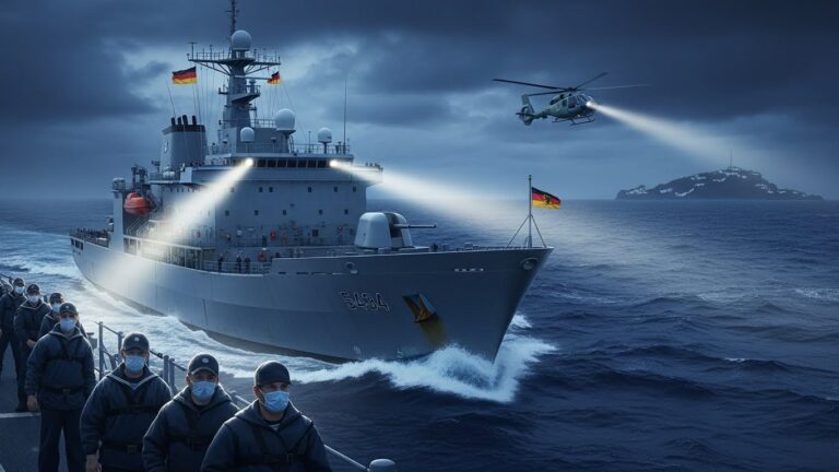 Épidémie à Bord : Le Navire de Guerre Allemand Berlin Fait Demi-Tour