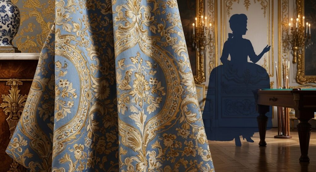 Étoffe Royale Marie-Antoinette aux Enchères
